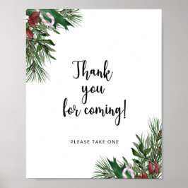 Evergreen Tack för att du kom Poster