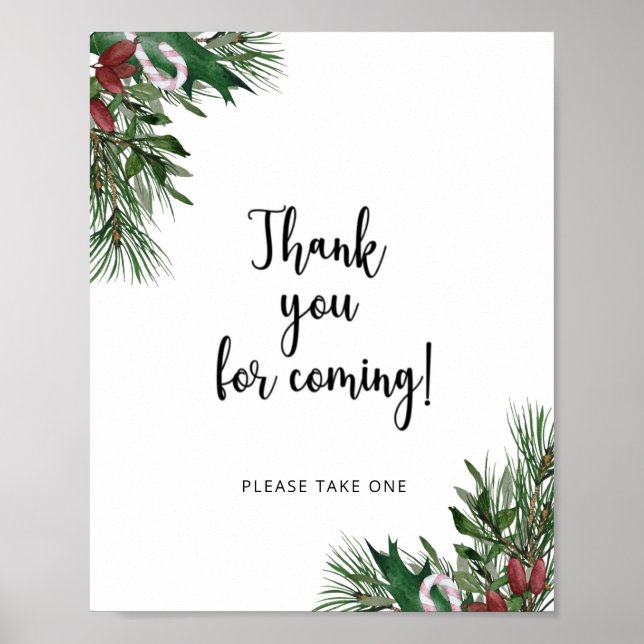 Evergreen Tack för att du kom Poster (Framsidan)