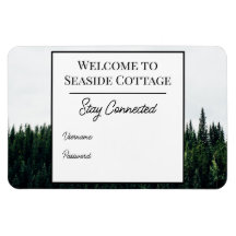 Evergreen Träd Airbnb Vacation Rental Wifi Magnet