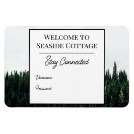 Evergreen Träd Airbnb Vacation Rental Wifi Magnet