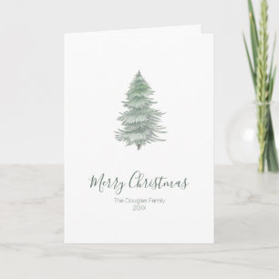 Evergreen Träd Duet Helgdag Card Helgkort