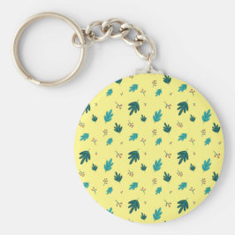 Evergreen Träd Lövs & Red Holly Berries Fyrkantig Silverfärgad Nyckelring