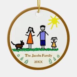 Evergreen Träd Personlig Helgdag Ornament