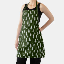 Evergreen Träd Winter jul Apron