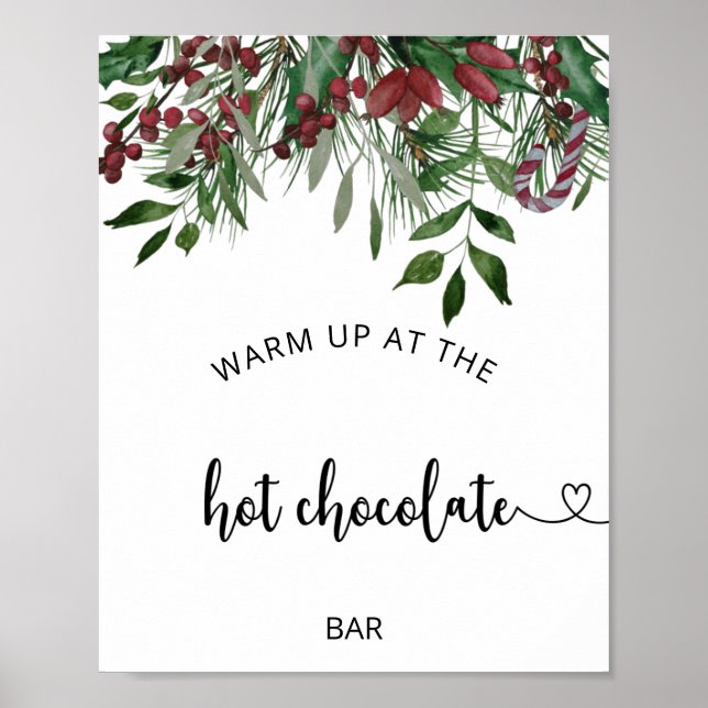 Evergreen Värm upp vid den varma chokladbaren Poster (Framsidan)
