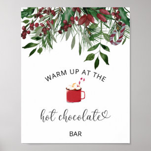 Evergreen Värm upp vid Hot Chocolatebaren Poster
