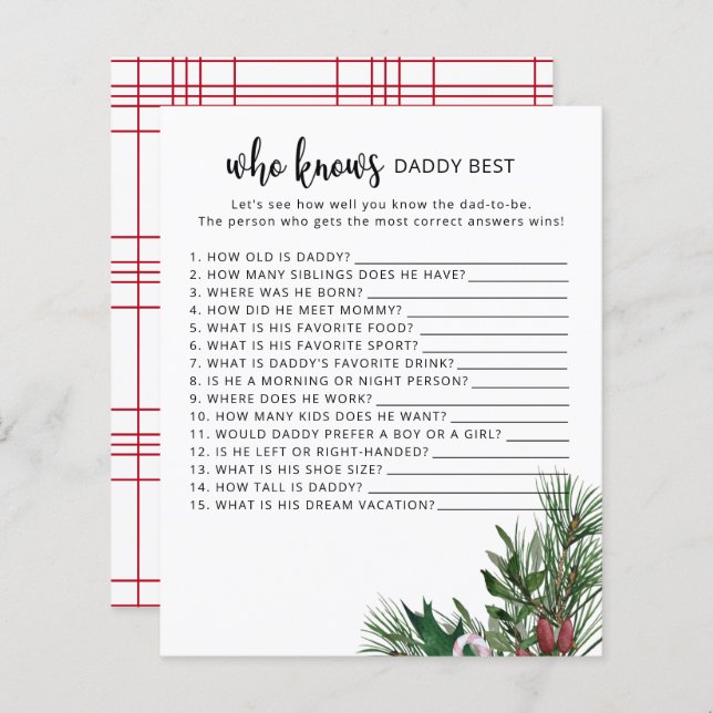 Evergreen Vem känner pappa bäst (Fram/baksida)