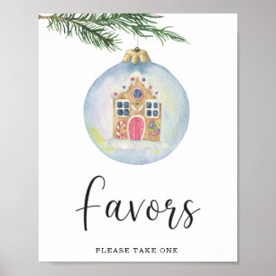 Evergreen vintertid gren - Favoriter Poster