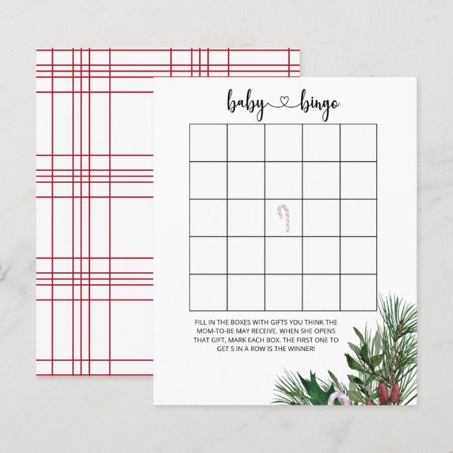 Evergreen-vintervilo baby bingo (Fram/baksida)