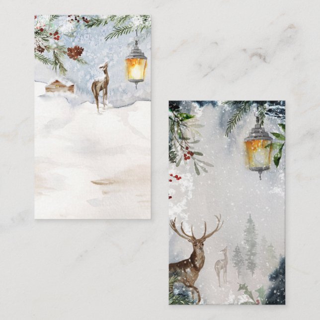 Evergreen visning schouwer blank tilläggskort (Fram/baksida)