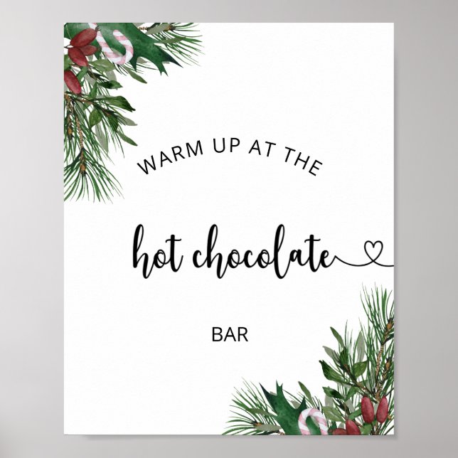 Evergreen Warm uppe på Hetten Chocolate pub Poster (Framsidan)