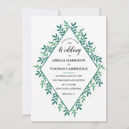 Evergreen Wedding-inbjudan Inbjudningar