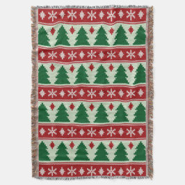 Evergreens & Snowflakes Knit Filt