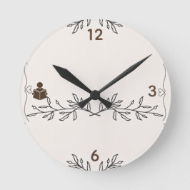 Everlasting Chapters Vintage Wall Clock Rund Klocka