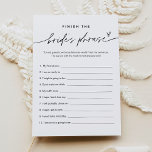 EVERLEIGH Avslutar Brides Bachelorette-spel Inbjudningar<br><div class="desc">All Collection - en bedövande och minimalistisk samling med ett modernt kalligrafteckensnitt som är både chic och snyggt. Den här samlingen erbjuder en tidslängd och elegant som är perfekt för alla evenemang, från bröllop till babyduschar och allt däremellan. Förbered den eleganta och sofistikerade uppsamlingen av Everleigh och få evenemanget att...</div>