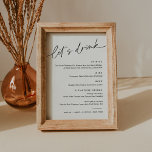EVERLEIGH Bröllop Drink Cocktail-menykort Inbjudningar<br><div class="desc">All Collection - en bedövande och minimalistisk samling med ett modernt kalligrafteckensnitt som är både chic och snyggt. Den här samlingen erbjuder en tidslängd och elegant som är perfekt för alla evenemang, från bröllop till babyduschar och allt däremellan. Förbered den eleganta och sofistikerade uppsamlingen av Everleigh och få evenemanget att...</div>
