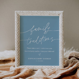 EVERLEIGH Family Traditions Baby Shower-signatur Poster