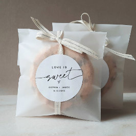 EVERLEIGH Kärlek är Sweet Sticker 3 tum (lakan av  Runt Klistermärke