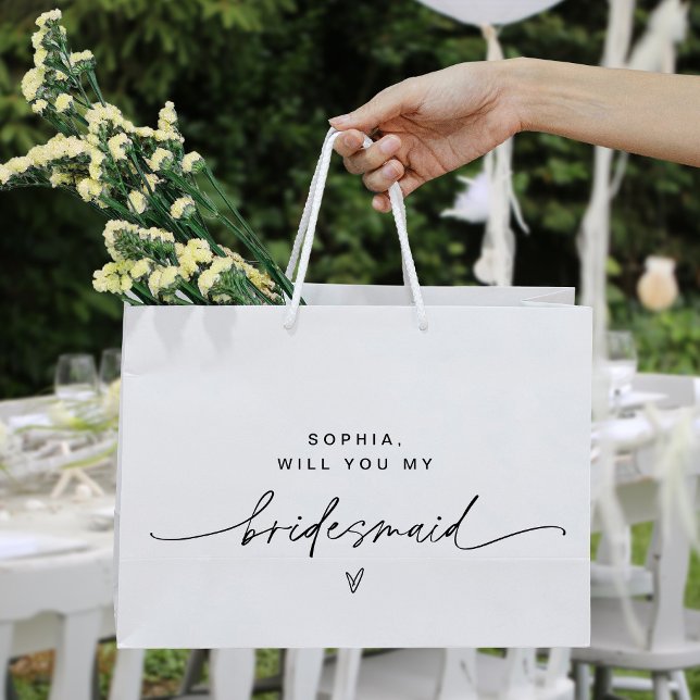 EVERLEIGH Minimalist Bridesmaid Gift Bag (Skapare uppladdad)