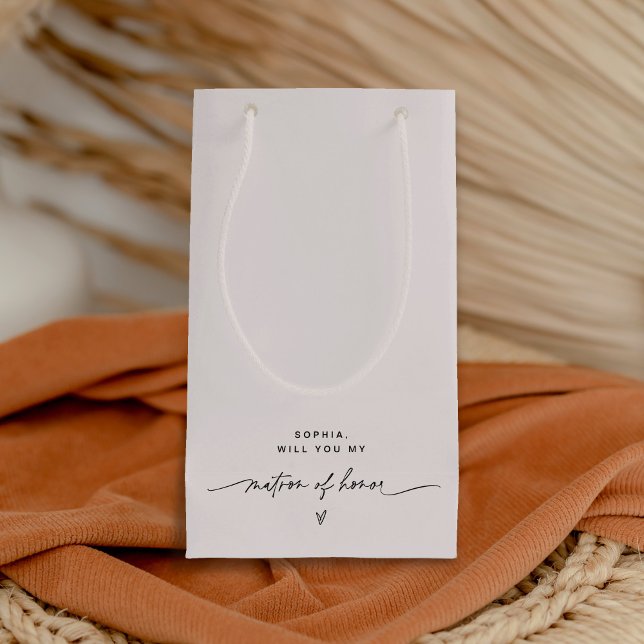 EVERLEIGH Minimalist Matron of Honor Gift Bag (Skapare uppladdad)