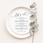 EVERLEIGH Minimalist Round Bröllop Dinner Menu Inbjudningar<br><div class="desc">All Collection - en bedövande och minimalistisk samling med ett modernt kalligrafteckensnitt som är både chic och snyggt. Den här samlingen erbjuder en tidslängd och elegant som är perfekt för alla evenemang, från bröllop till babyduschar och allt däremellan. Förbered den eleganta och sofistikerade uppsamlingen av Everleigh och få evenemanget att...</div>