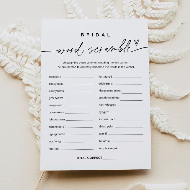 EVERLEIGH Ord-grafikkort för Möhippa Inbjudningar (Skapare uppladdad)