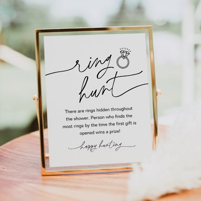 EVERLEIGH Ring Hunt Bridal Shower-spel Poster (Skapare uppladdad)