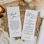 EVERLEIGT Minimalist Bröllop Menu 4x9<br><div class="desc">All Collection - en bedövande och minimalistisk samling med ett modernt kalligrafteckensnitt som är både chic och snyggt. Den här samlingen erbjuder en tidslängd och elegant som är perfekt för alla evenemang, från bröllop till babyduschar och allt däremellan. Förbered den eleganta och sofistikerade uppsamlingen av Everleigh och få evenemanget att...</div>