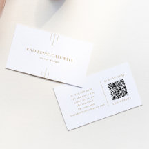 EVERLY Guld Art Deco Enkel Geometrisk QR-kod