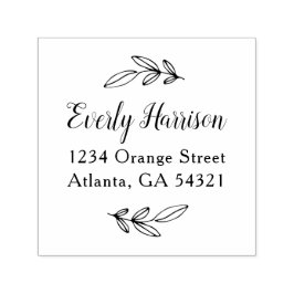 Everly Script Självfärgande Stämpel