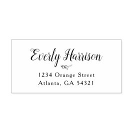 Everly Script Självfärgande Stämpel