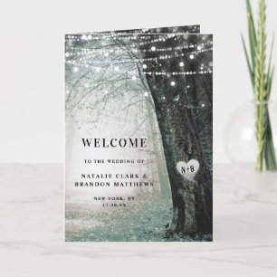 Evermore   Ceremony för Fairy Forest Bröllop Program