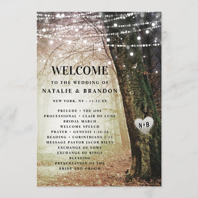 Evermore | Enchanted Fairy Forest Amber Ceremony Program (Framsida)