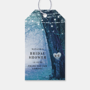 Evermore Förändrad skog Blå Möhippa Presentetikett