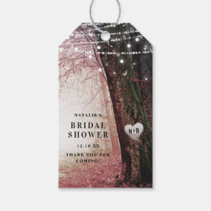 Evermore Förändrad skog Möhippa för Rosa Presentetikett