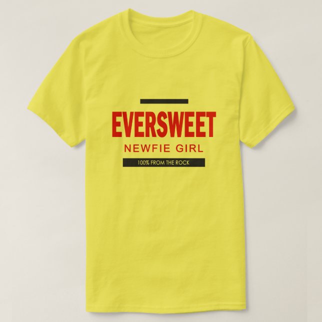 EversötNewfie Girl Girl T Shirt (Design framsida)
