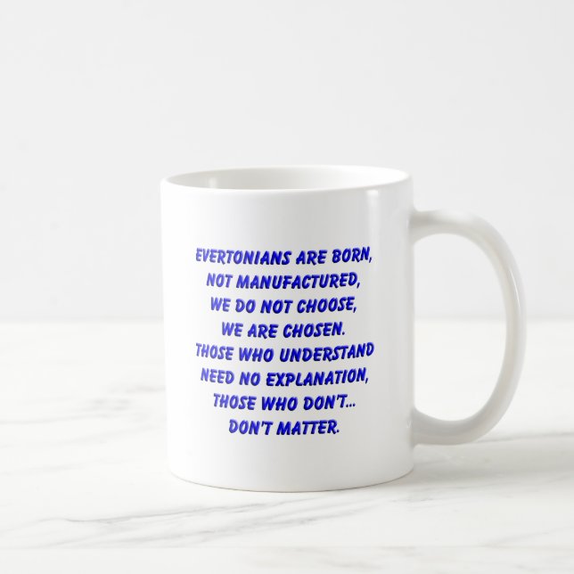 evertonians är födda kaffemugg (Höger)