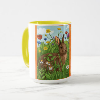 Every Bunny Loves Flowers Mugg