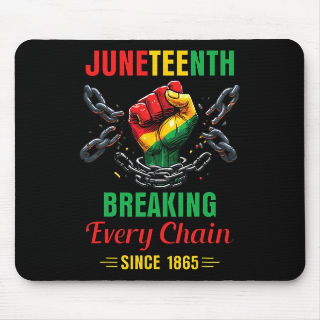 Every Chain Sedan 1865 Kvinnor Män Juneteenth Frih Musmatta (Framsidan)