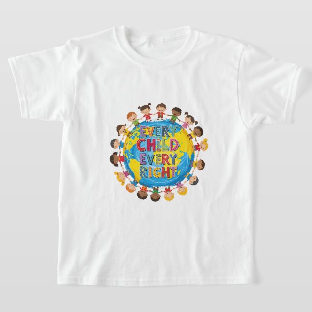 Every Child Every Right T-shirt (Laydown)