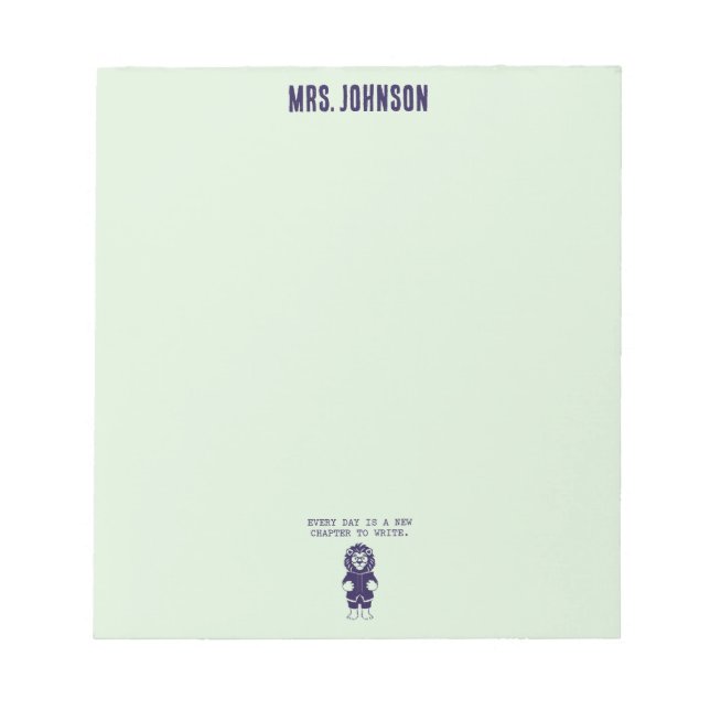 Every Day Is A New Chapter To Write Life Anteckningsblock (Framsida)