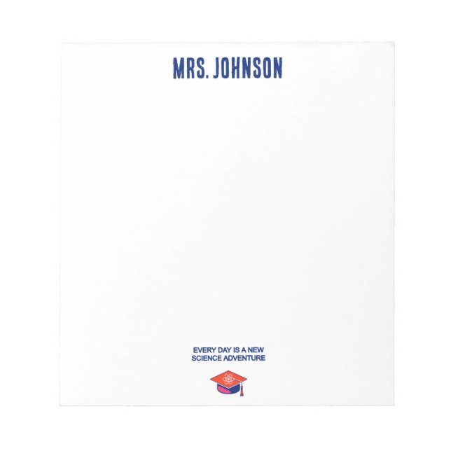 Every Day Is A New Science Adventure For Me Anteckningsblock (Framsida)