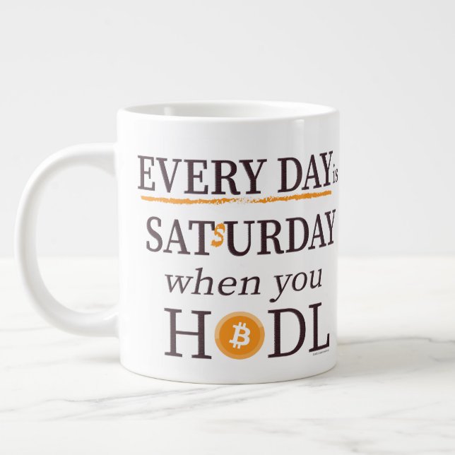 Every Day is Satsurday Jumbo Mug Mugg (Vänster)