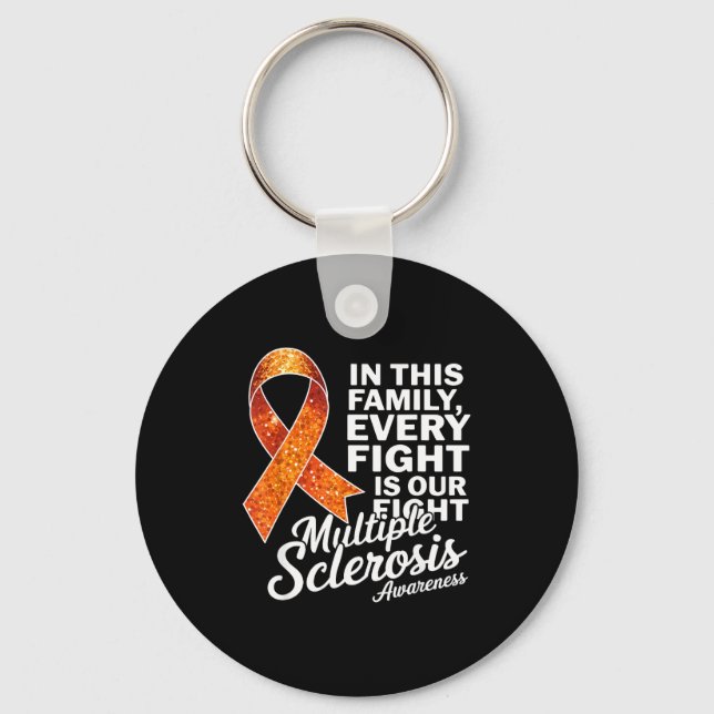Every Fight Is Our Fight Multiple Sclerosis Awaren Nyckelring (Framsida)