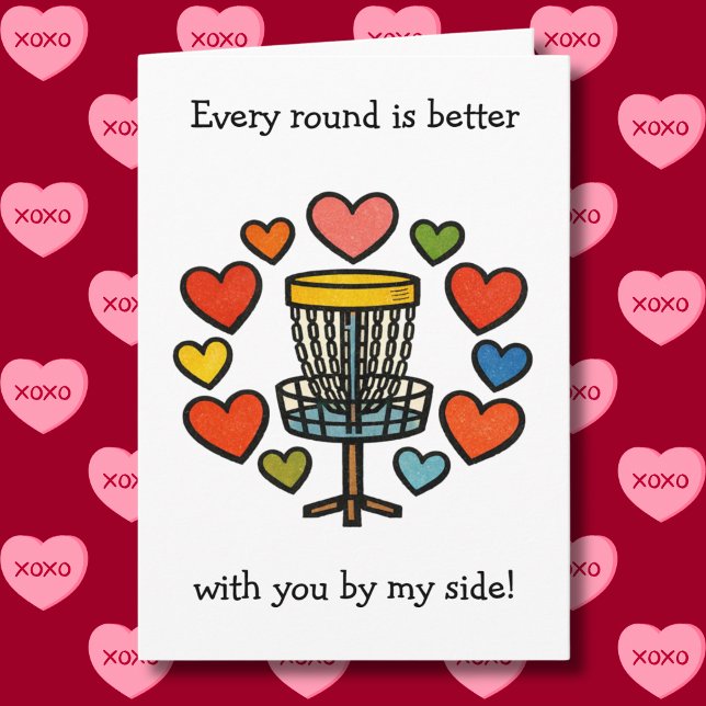 Every Round is Better | Disc Golf Valentine's Day Kort (Skapare uppladdad)
