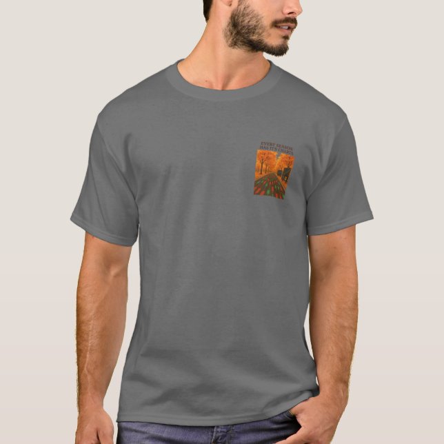 Every Season Has Its Charts Minimal Chest T Shirt (Framsida)