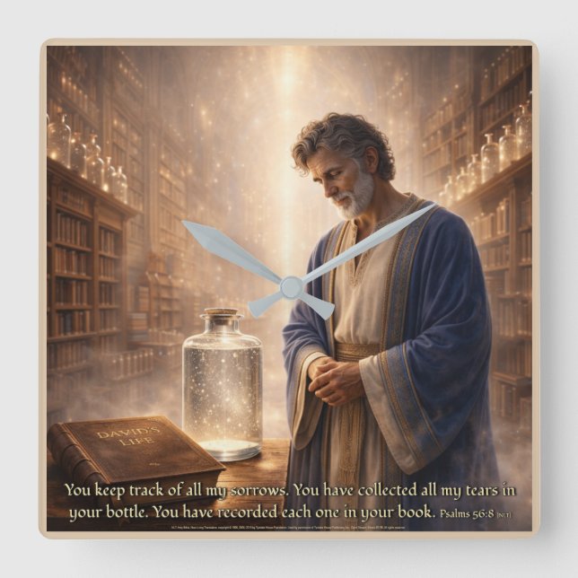 Every Tear Remembered  Fyrkantig Klocka (Framsida)