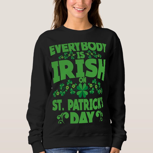 Everybody is Irish on St Patricks Day costume Men  T Shirt (Framsida)