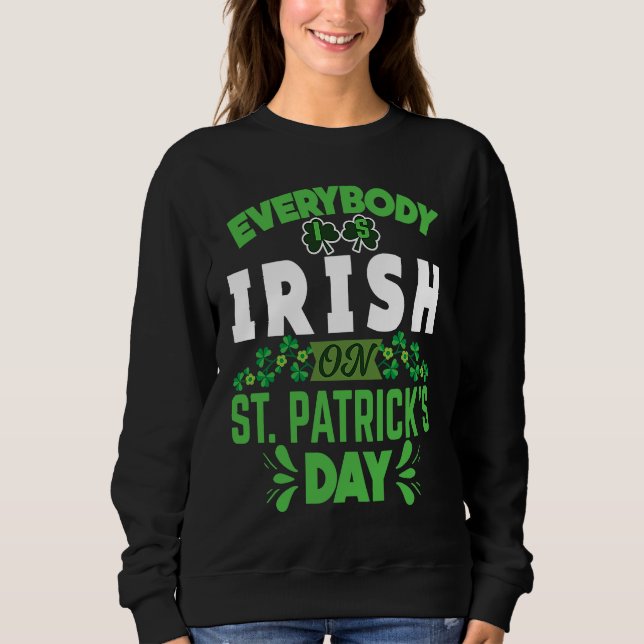 Everybody is Irish on St Patricks Day costume Men  T Shirt (Framsida)