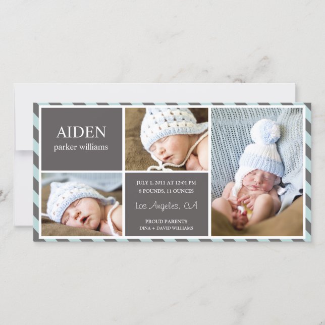 EVERYDAY BABY | FÖDELSEMEDDELANDE MEDDELANDE (Framsida)